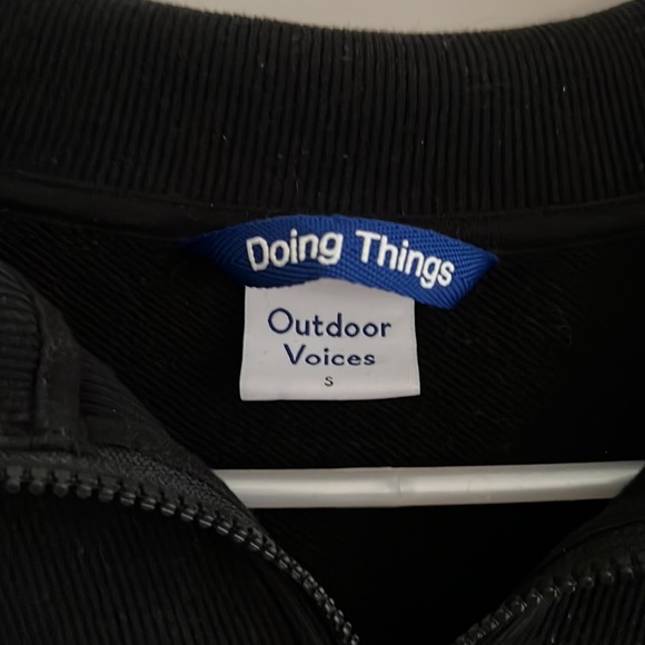 Outdoor Voices Cotton Terry 1/2 Zip Sweatshirt Size S - Picture 4 of 6